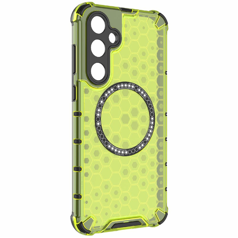 Techsuit HoneyComb Shield MagSafe - θήκη για Samsung Galaxy S25 - Πράσινο - Image 3