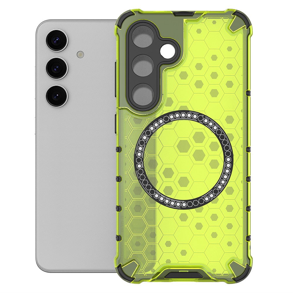 Techsuit HoneyComb Shield MagSafe - θήκη για Samsung Galaxy S25 - Πράσινο - Image 2