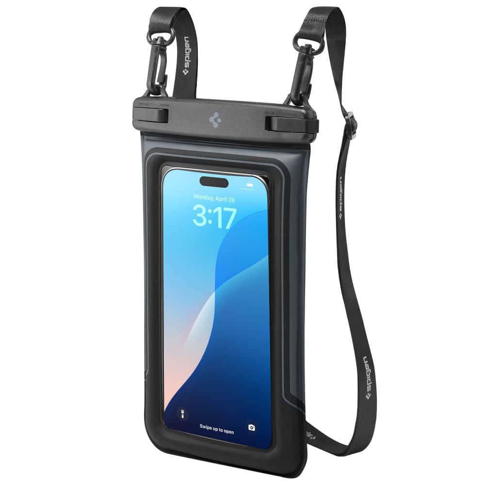 Spigen - (2 Pack) Waterproof Case (a611p) - Ipx8, For Phone, Max 6.9" - Matte Black - Image 5