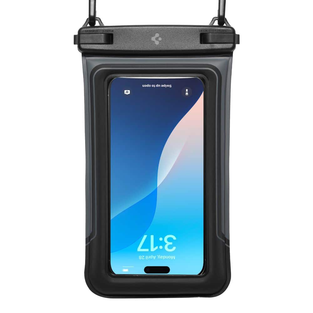 Spigen - (2 Pack) Waterproof Case (a611p) - Ipx8, For Phone, Max 6.9" - Matte Black - Image 3