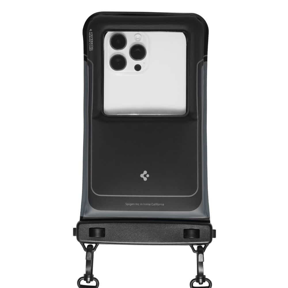 Spigen - (2 Pack) Waterproof Case (a611p) - Ipx8, For Phone, Max 6.9" - Matte Black - Image 4