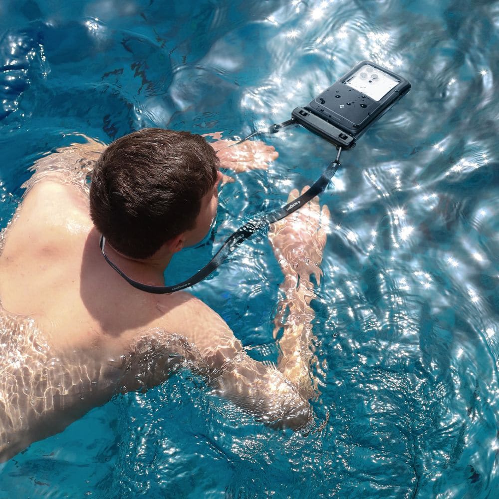 Spigen - (2 Pack) Waterproof Case (a611p) - Ipx8, For Phone, Max 6.9" - Matte Black - Image 7