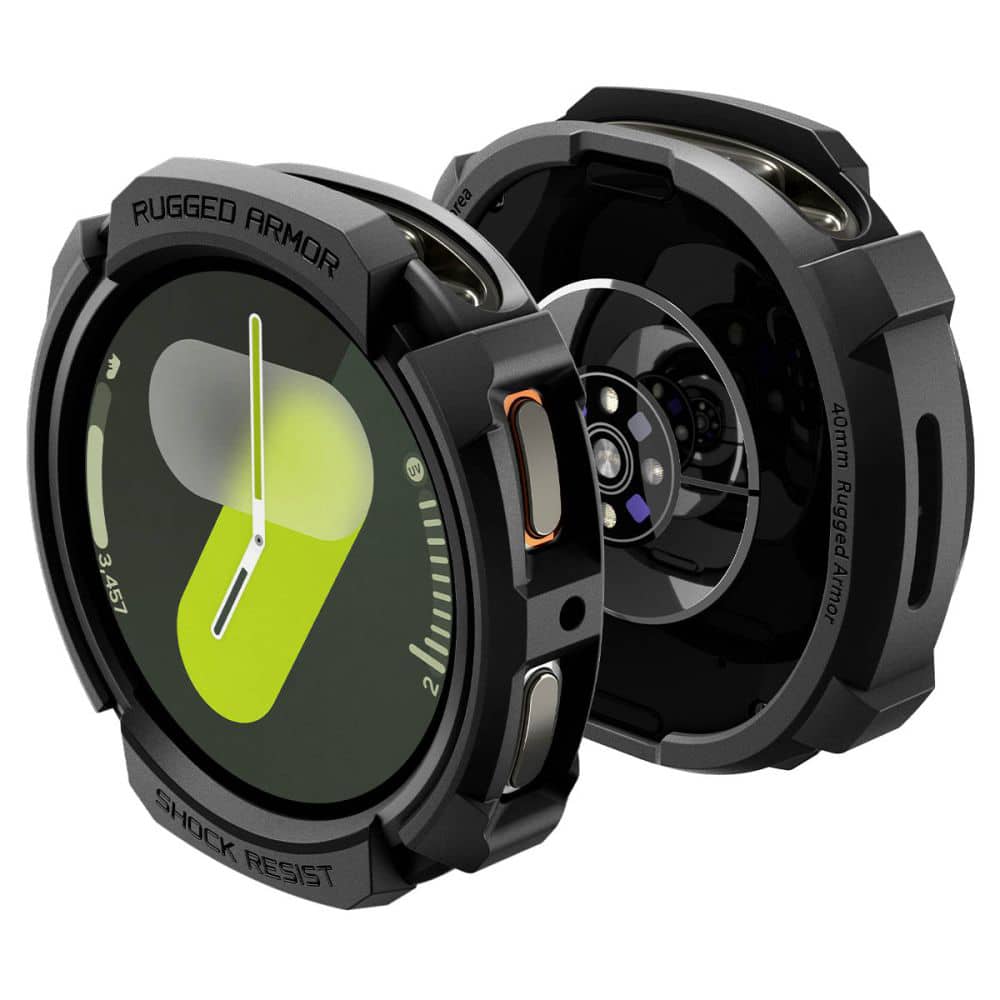 Spigen - Rugged Armor - Samsung Galaxy Watch8 40mm - Black - Image 4
