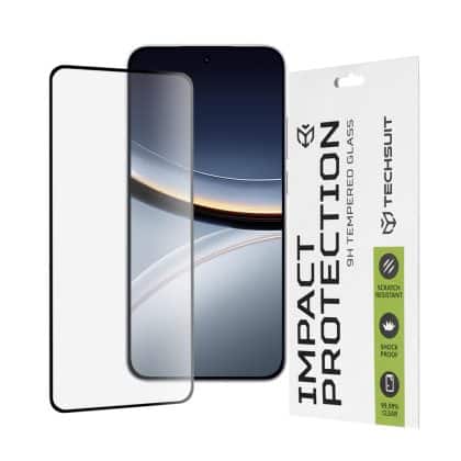 Techsuit - 111d Full Cover / Full Glue Glass - Xiaomi Poco F7 - Black
