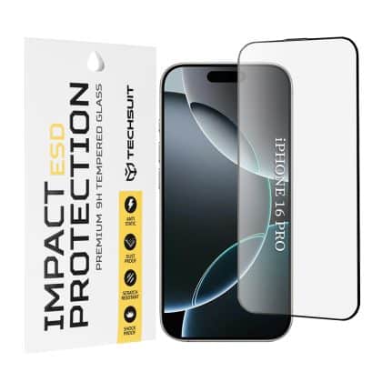 Techsuit - Esd Glass - iPhone 16 Pro - Black