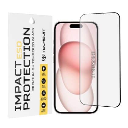 Techsuit - Esd Glass - iPhone 15 / iPhone 16 - Black