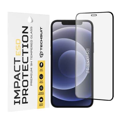 Techsuit - Esd Glass - iPhone 12 / iPhone 12 Pro - Black