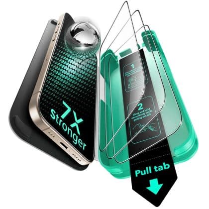 ESR - Armorite Screen Protector Ultrafit (3 Pack) - iPhone 17 Pro - Clear