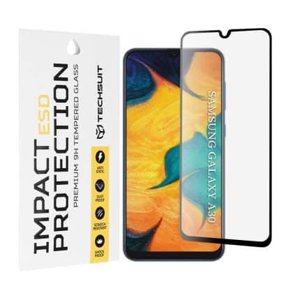 Techsuit - Esd Glass - Samsung Galaxy A30 / A50 / A20 / A30s / A50s / M21 / M31 / M30s / M30 - Black