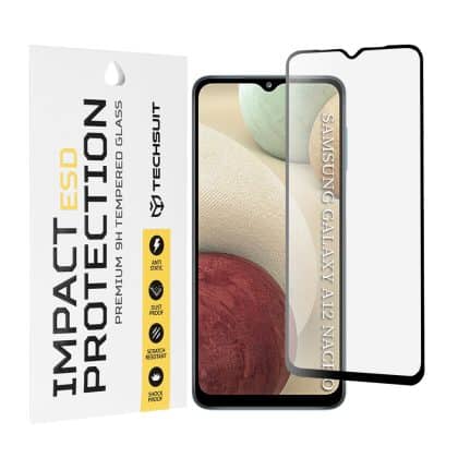 Techsuit - Esd Glass - Samsung Galaxy A12 / A12 Nacho / A02 / M02 / M12 / F12 / A32 5g - Black