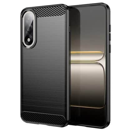 Techsuit Carbon Silicone - θήκη για Oneplus Nord 5 - Μαύρο