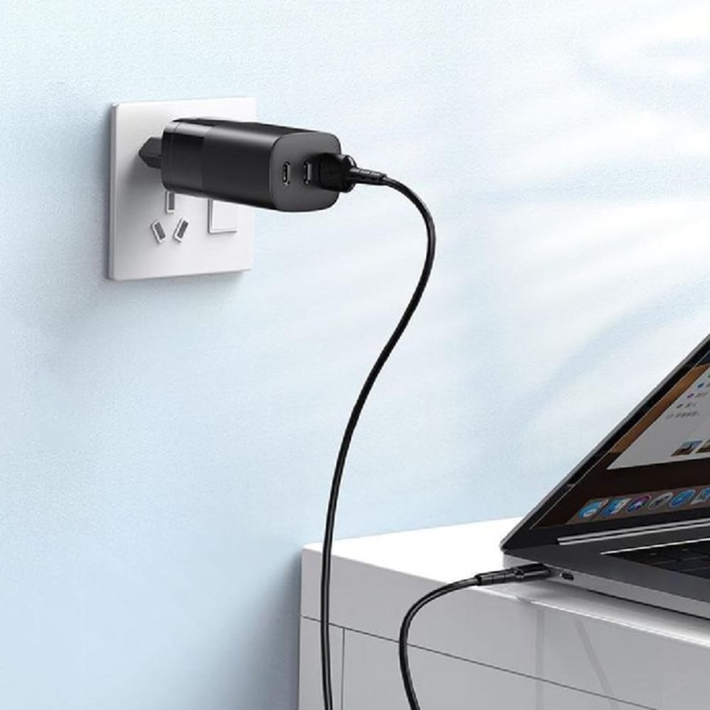 Havit - Wall Charger (uc10) - 2x Type-C, USB, Pd65w, Fast Charging - Black - Image 6