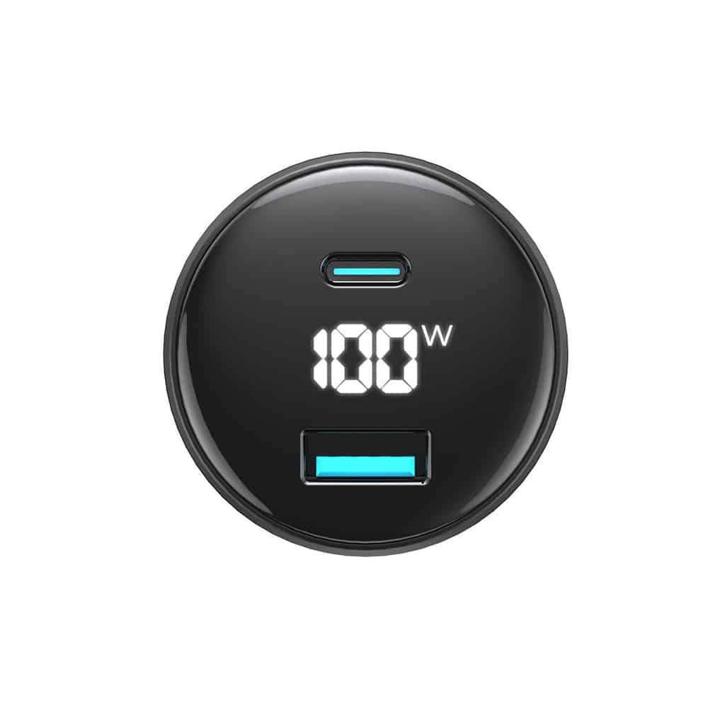 Havit - Car Charger (cc100w) - USB, Type-C, Pd100w, Pc, With Digital Display - Black - Image 4