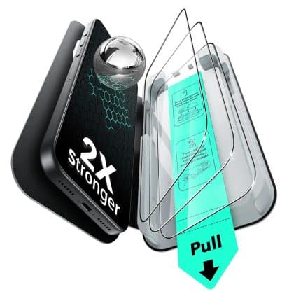 ESR - Tempered Glass Ultrafit (3 Pack) - iPhone 17 Pro Max - Clear