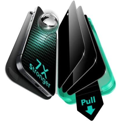 ESR - Privacy Armorite Screen Protector Ultrafit (3 Pack) - iPhone 17 Pro - Black
