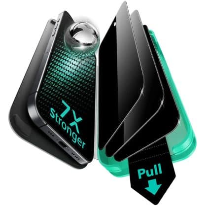 ESR - Privacy Armorite Screen Protector Ultrafit (3 Pack) - iPhone 17 - Black