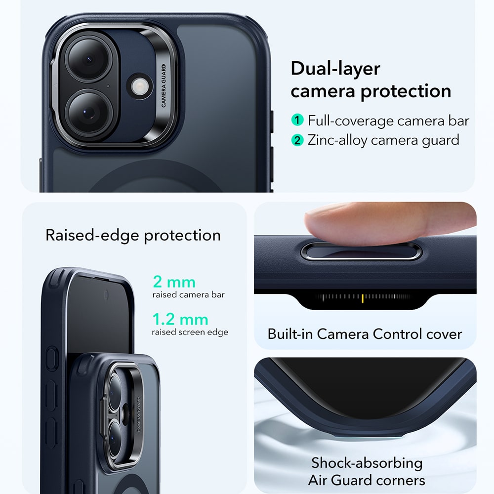 ESR Classic Hybrid HaloLock - θήκη για Apple iPhone 17 - Μπλε - Image 5