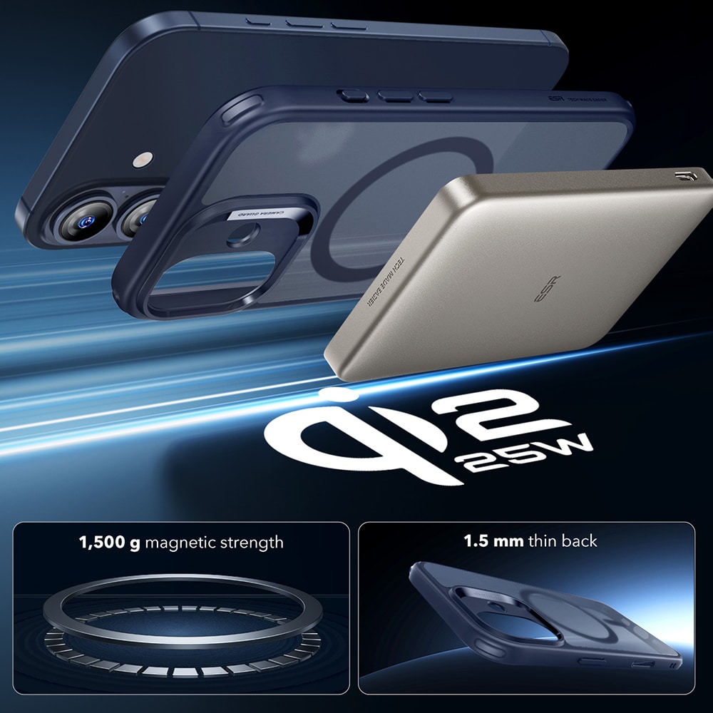 ESR Classic Hybrid HaloLock - θήκη για Apple iPhone 17 - Μπλε - Image 2