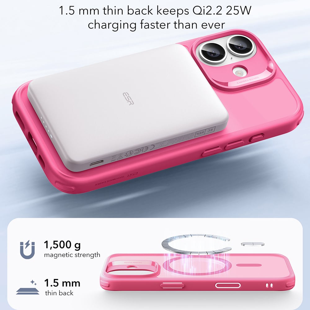 ESR Classic Hybrid HaloLock - θήκη για Apple iPhone 17 - Ροζ - Image 2