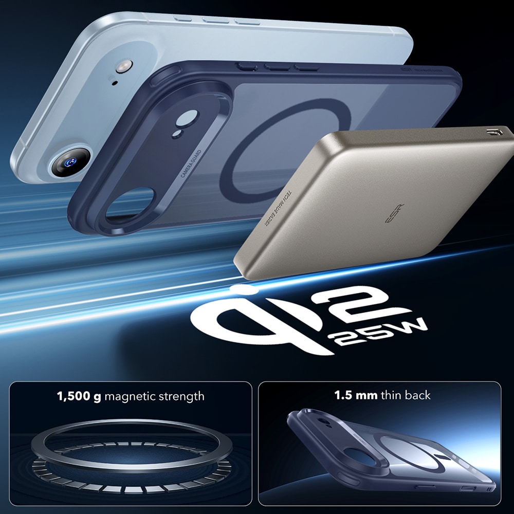 ESR Classic Hybrid HaloLock - θήκη για Apple iPhone 17 - Μπλε - Image 5