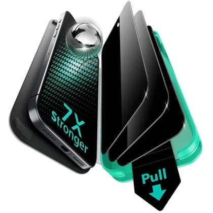 ESR - Privacy Armorite Screen Protector Ultrafit (3 Pack) - iPhone 17 Air - Black