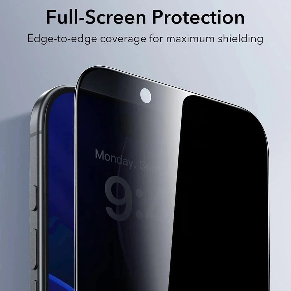 ESR - Privacy Tempered Glass Ultrafit (3 Pack) - iPhone 17 Air - Black - Image 4
