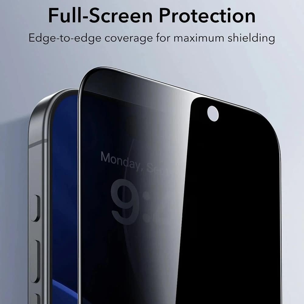 ESR - Privacy Tempered Glass Ultrafit (3 Pack) - iPhone 17 Pro Max - Black - Image 4