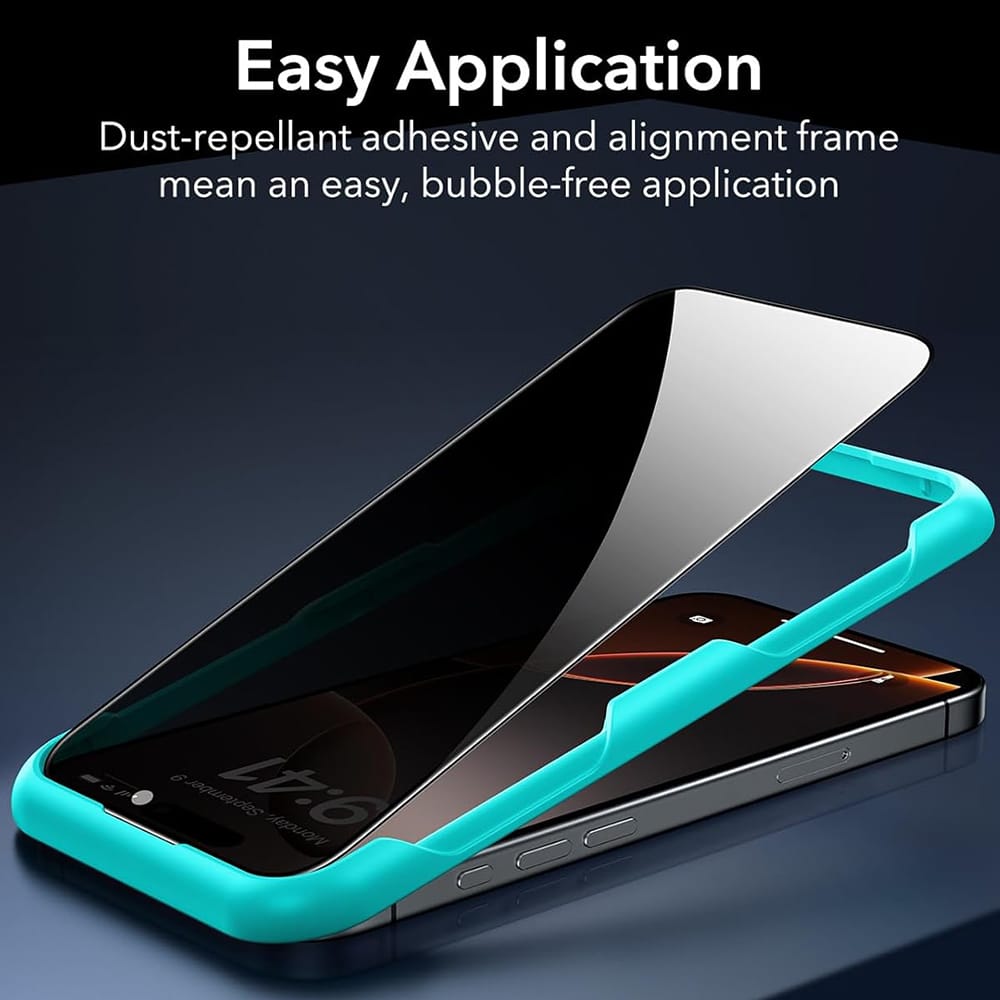 ESR - Privacy Tempered Glass (3 Pack) - iPhone 17 Pro Max - Black - Image 7