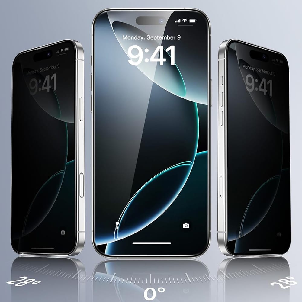 ESR - Privacy Tempered Glass (3 Pack) - iPhone 17 Pro Max - Black - Image 2