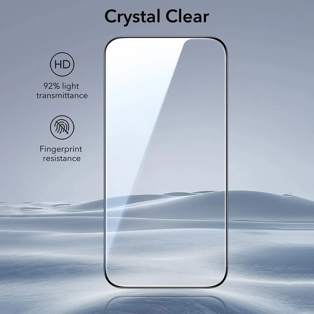 ESR - Tempered Glass Ultrafit (3 Pack) - iPhone 17 Air - Clear - Image 3