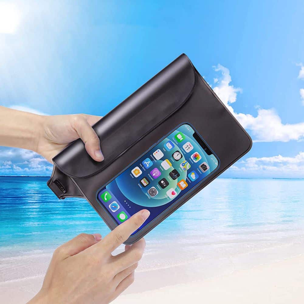 Techsuit - Waterproof Pouch - Universal Silicone Big Bag for Accessories - Black - Image 4