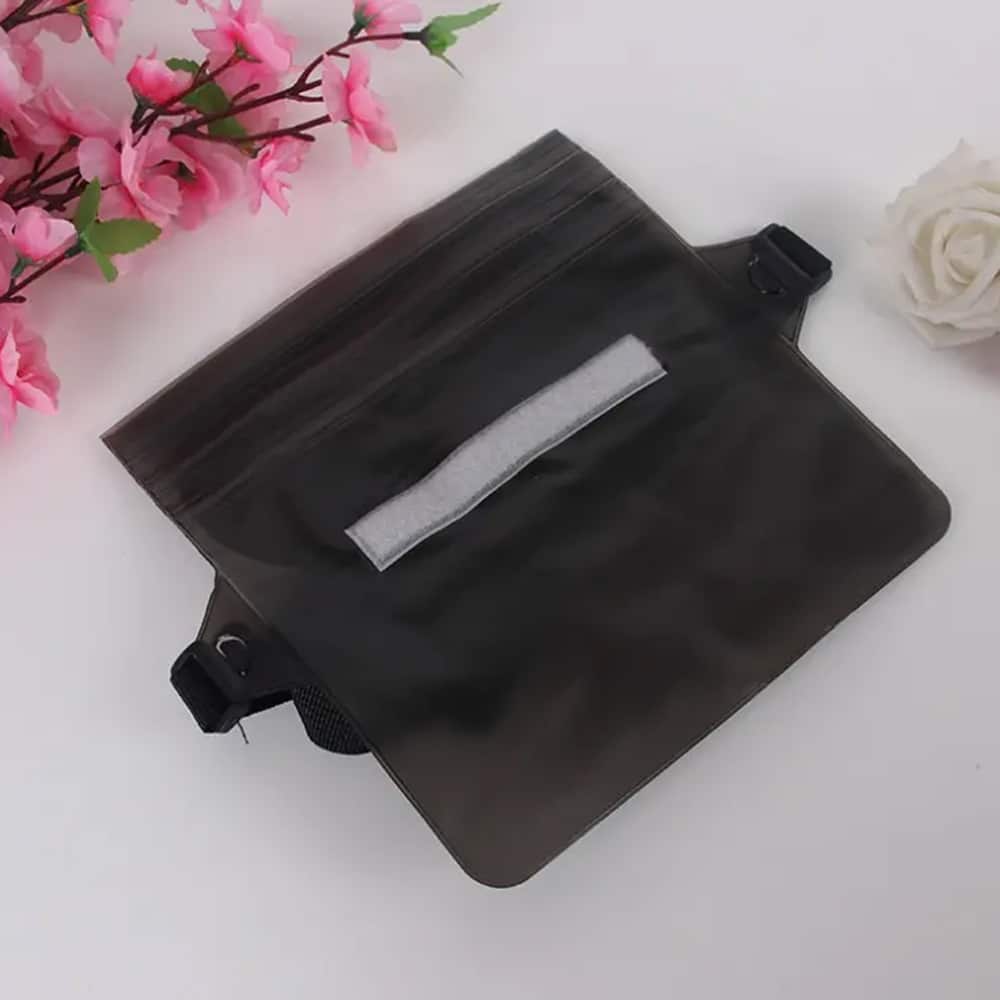Techsuit - Waterproof Pouch - Universal Silicone Big Bag for Accessories - Black - Image 3