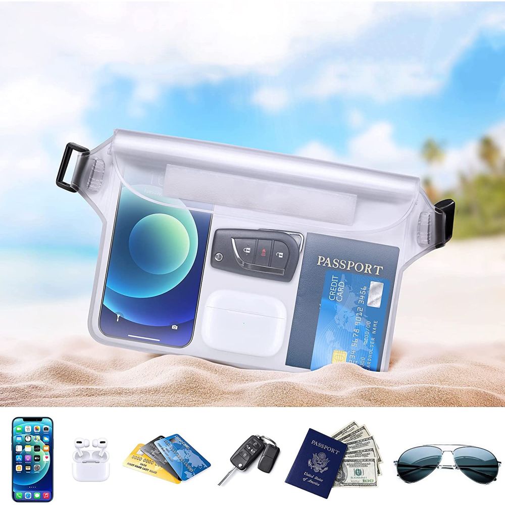Techsuit - Waterproof Pouch - Universal Silicone Big Bag for Accessories - Black - Image 5