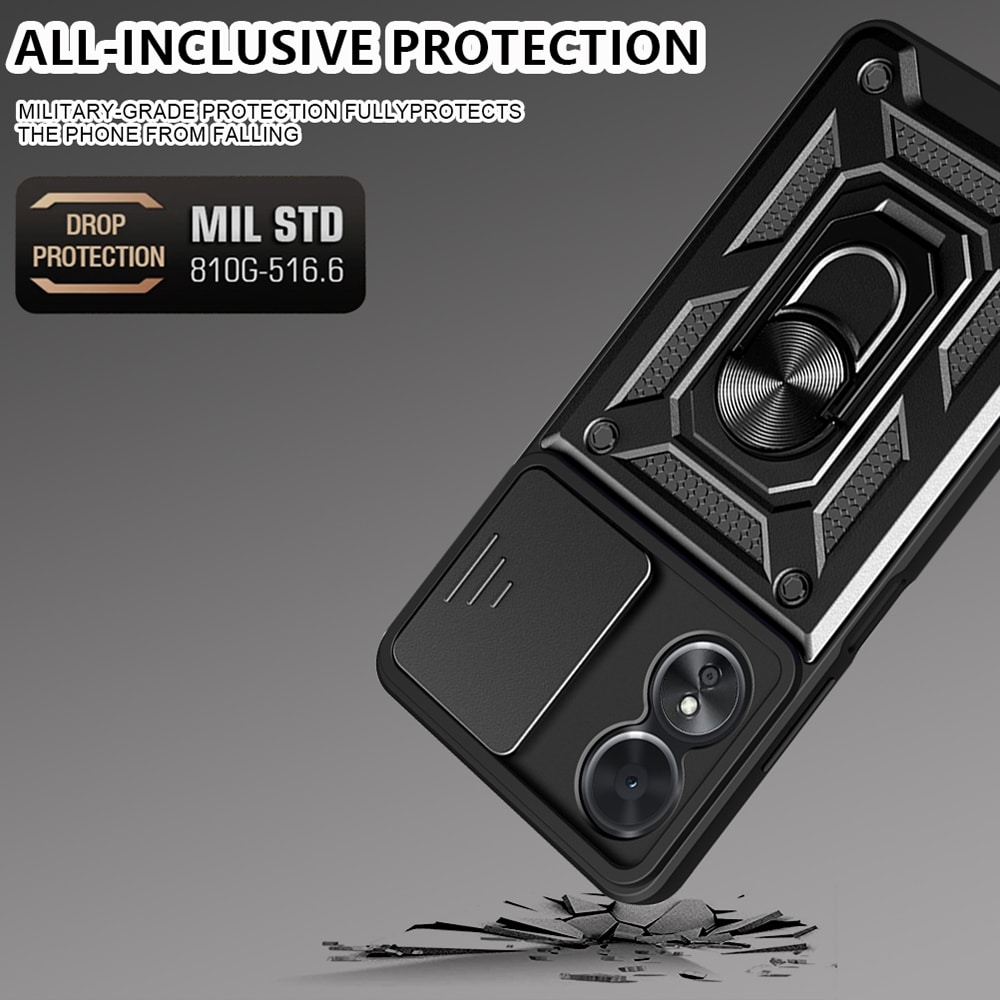 Techsuit CamShield Series - θήκη για Oppo A58 5G / A78 - Μαύρο - Image 4