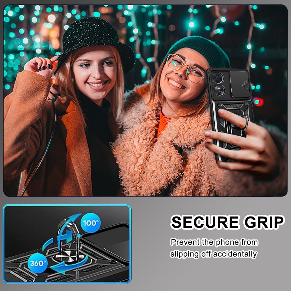 Techsuit CamShield Series - θήκη για Oppo A58 5G / A78 - Μαύρο - Image 6