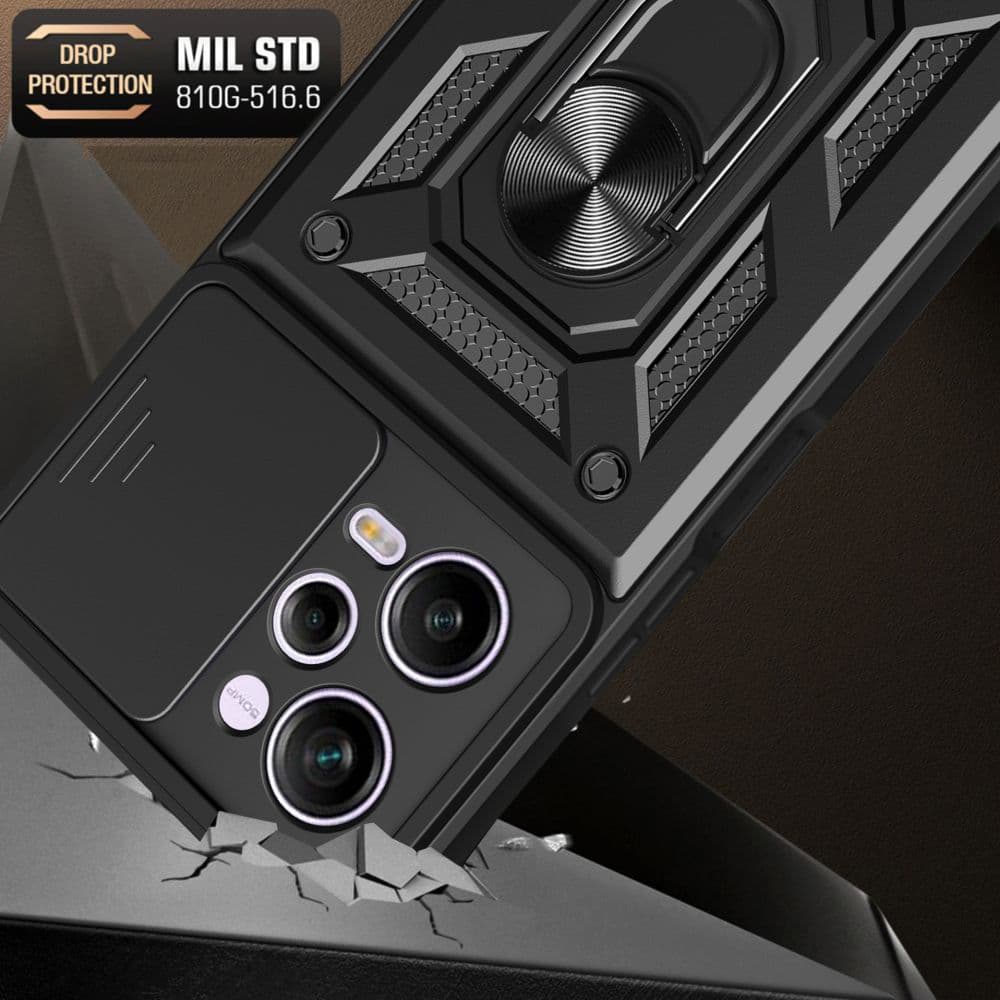 Techsuit CamShield Series - θήκη για Xiaomi Redmi Note 12 Pro / Poco X5 - Μαύρο - Image 3