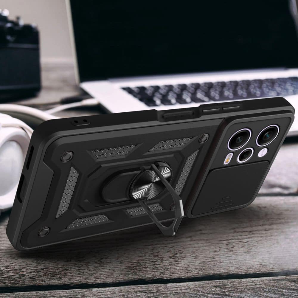 Techsuit CamShield Series - θήκη για Xiaomi Redmi Note 12 Pro / Poco X5 - Μαύρο - Image 6