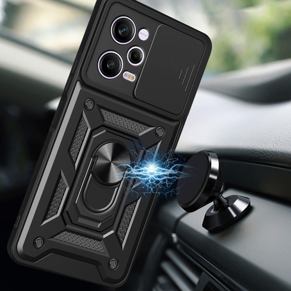 Techsuit CamShield Series - θήκη για Xiaomi Redmi Note 12 Pro / Poco X5 - Μαύρο - Image 4
