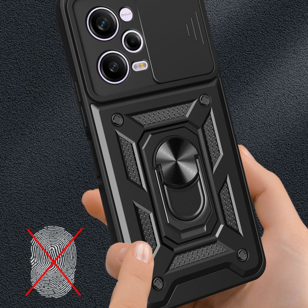 Techsuit CamShield Series - θήκη για Xiaomi Redmi Note 12 Pro / Poco X5 - Μαύρο - Image 5