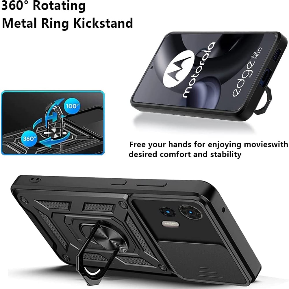 Techsuit CamShield Series - θήκη για Motorola Edge 30 Neo - Μαύρο - Image 6