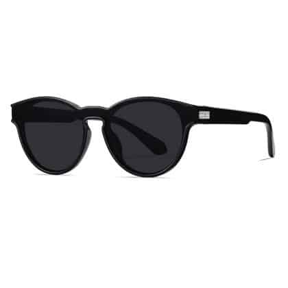Techsuit - Polarized Γυαλιά Ηλίου TR90 (TR7545) - Προστασία UV - Λαμπερό Μαύρο / Γκρι One Size