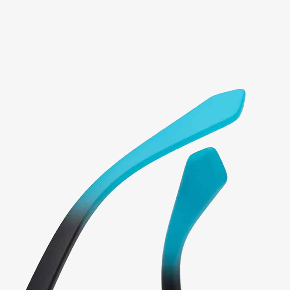 Techsuit - Polarized Γυαλιά Ηλίου TR90 (TR7545) - Προστασία UV - Ματ Μαύρο / Μπλε Πράσινο One Size - Image 6