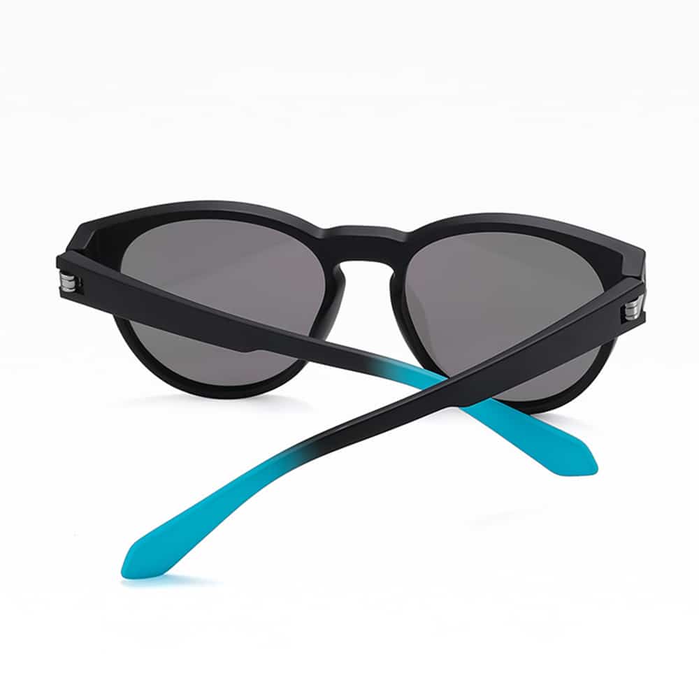 Techsuit - Polarized Γυαλιά Ηλίου TR90 (TR7545) - Προστασία UV - Ματ Μαύρο / Μπλε Πράσινο One Size - Image 4