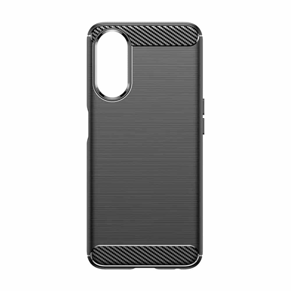 Techsuit Carbon Silicone - θήκη για Oppo A58 5G / A78 - Μαύρο - Image 2