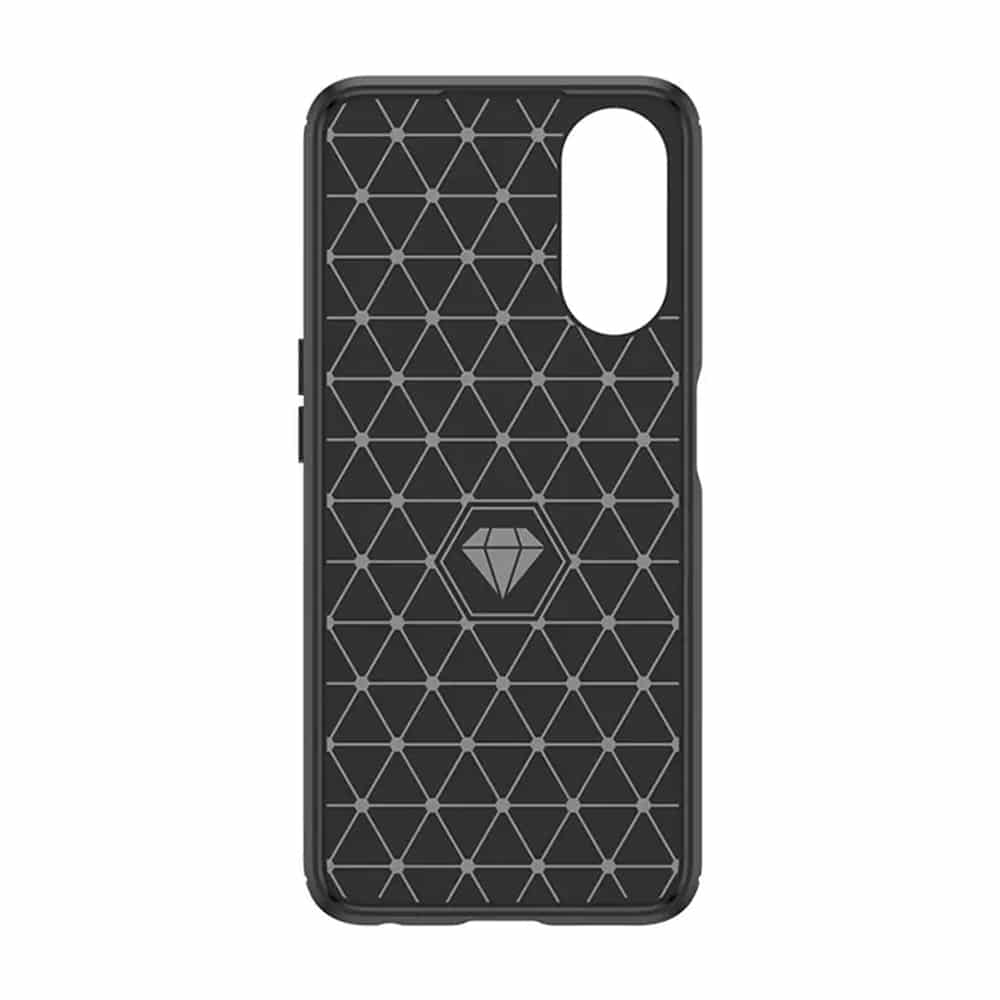 Techsuit Carbon Silicone - θήκη για Oppo A58 5G / A78 - Μαύρο - Image 3