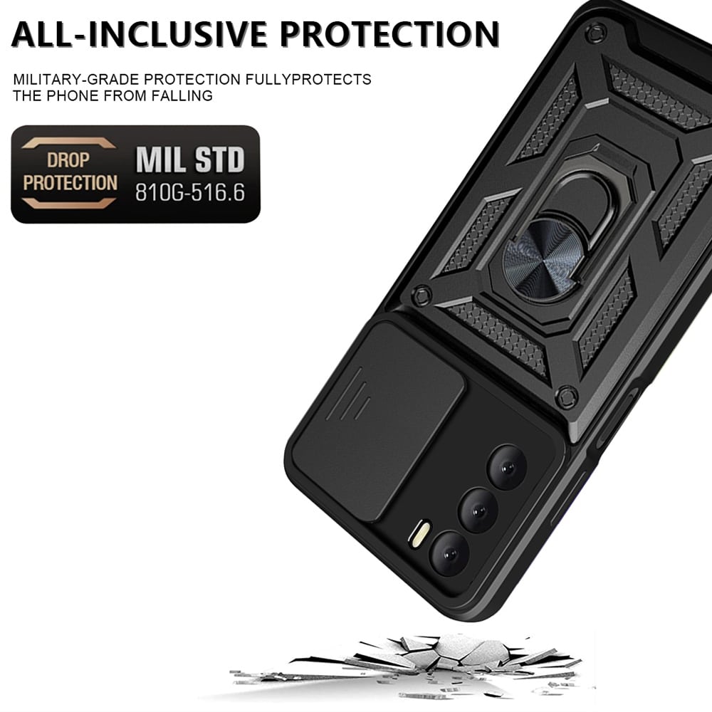 Techsuit CamShield Series - θήκη για Oppo A16 / A16s A54s - Μαύρο - Image 4
