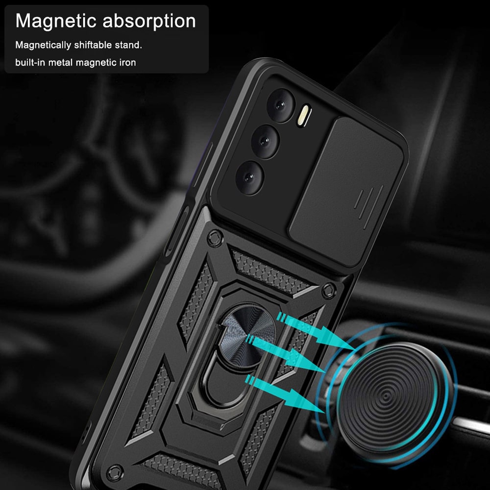 Techsuit CamShield Series - θήκη για Oppo A16 / A16s A54s - Μαύρο - Image 3