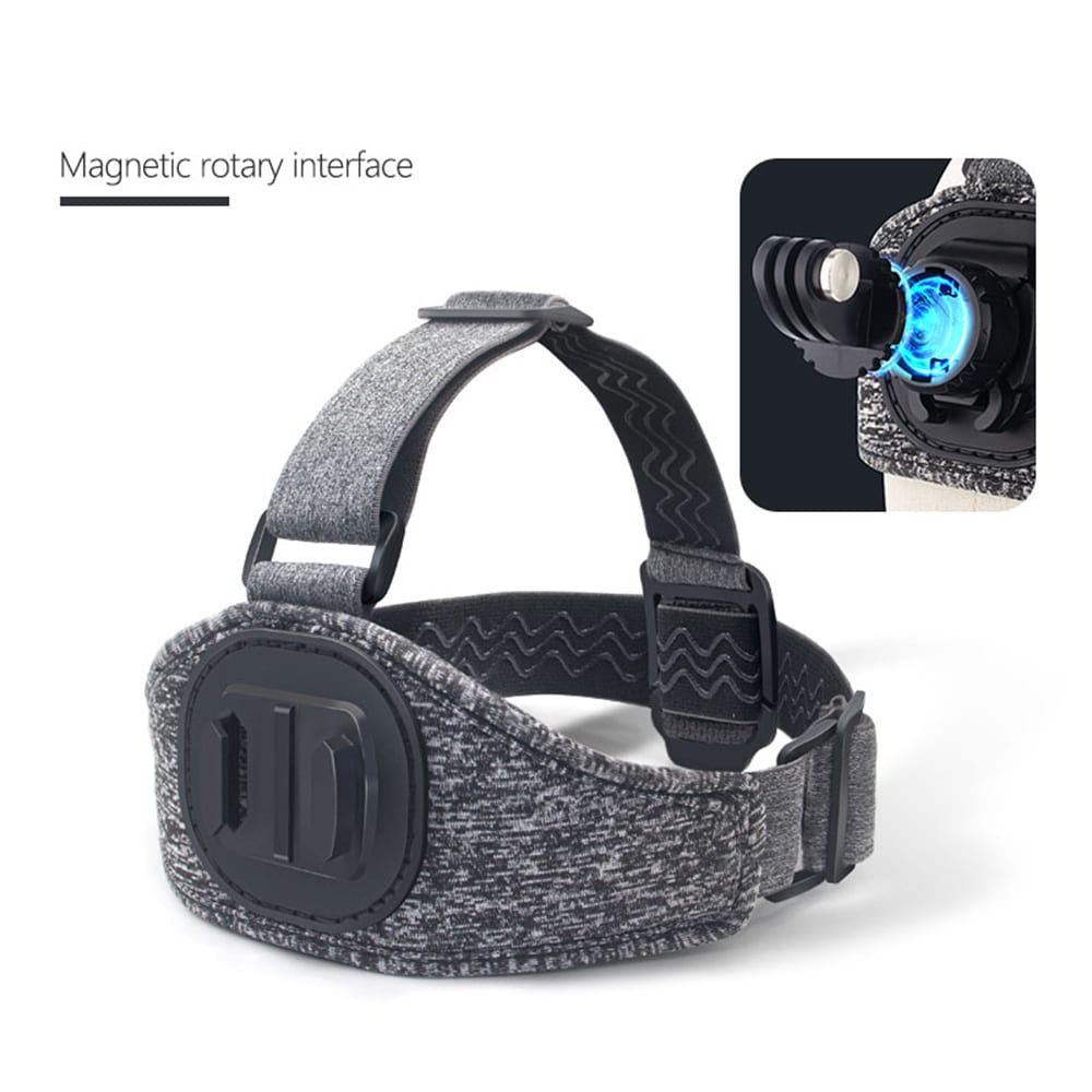 Techsuit - GoPro Holder (JX-003) - Headband with Magnetic Base - Gray - Image 2