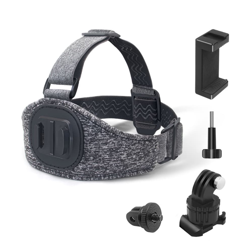 Techsuit - GoPro Holder (JX-003) - Headband with Magnetic Base - Gray - Image 3