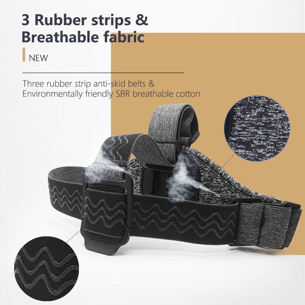 Techsuit - GoPro Holder (JX-003) - Headband with Magnetic Base - Gray - Image 4
